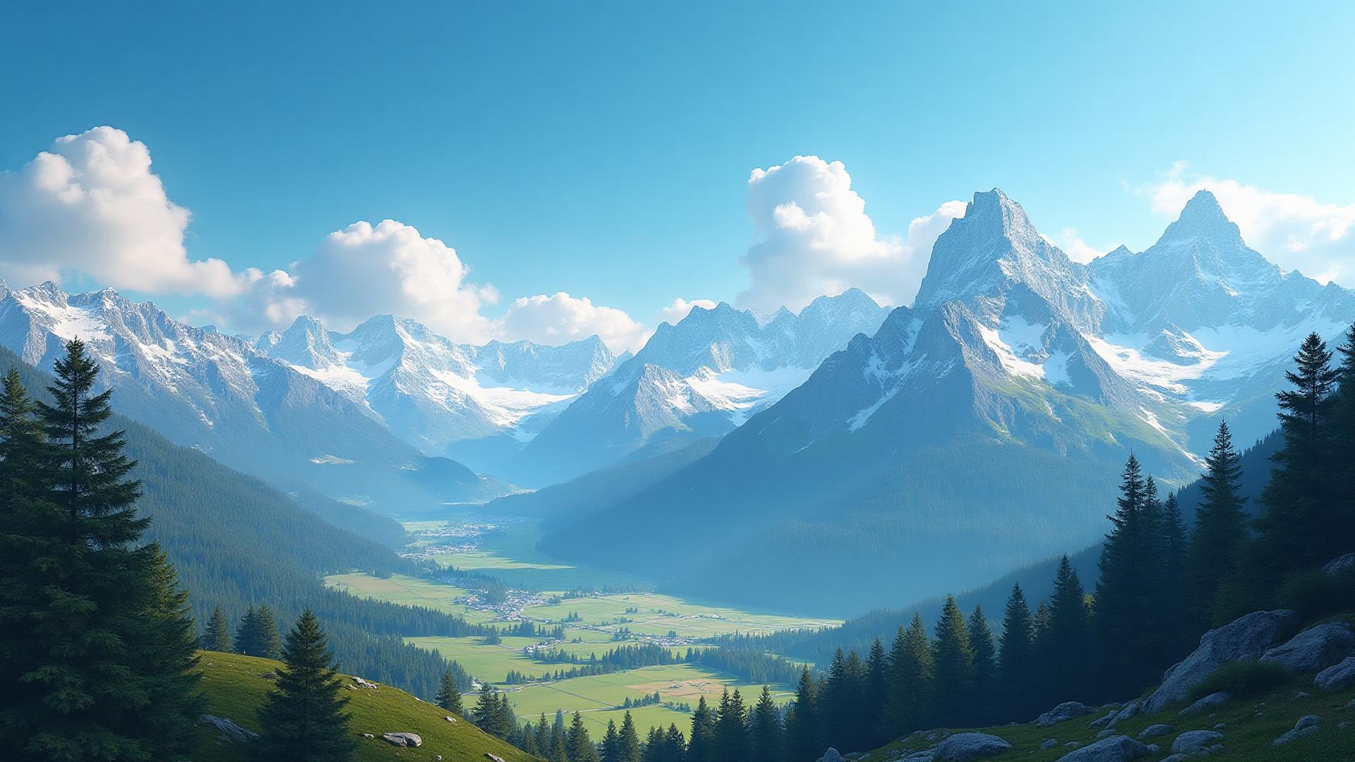 Alpine mountain landscape representing the lifestyle and success of DesAlpes entrepreneurs