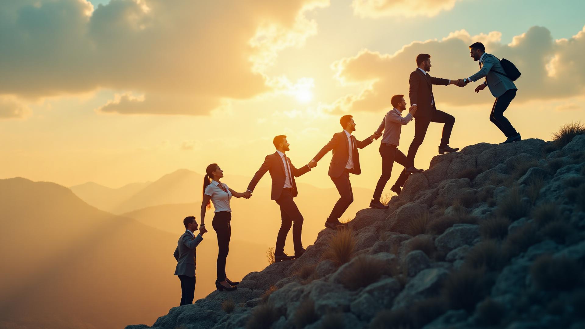 Community members helping and supporting each other